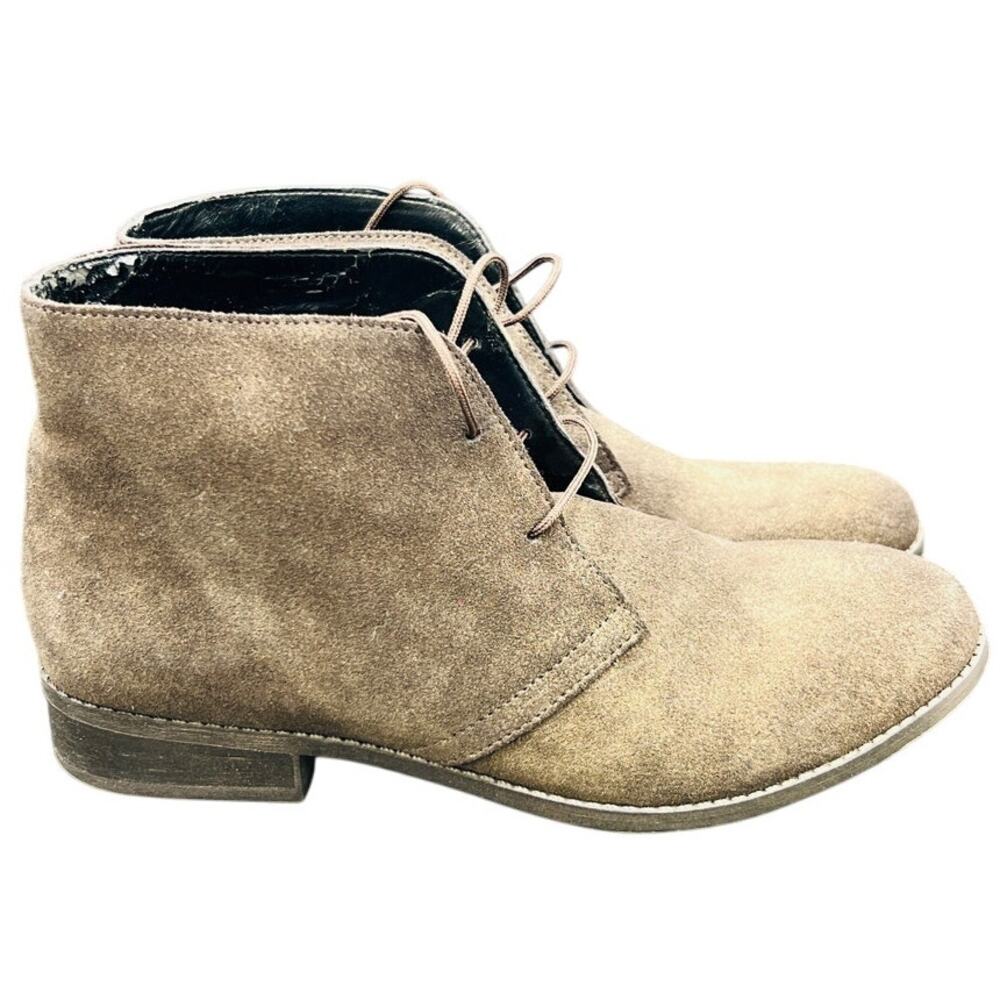 🤎 Dolce Vita Brown Suede Boots W8.5 – Chic Vintage Western Ankle Booties - Picture 2 of 7